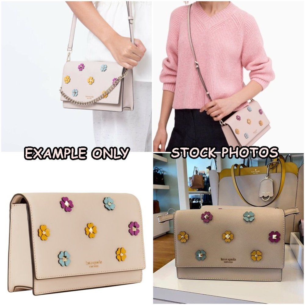 💜Kate Spade Leather Floral Crossbody Purse💜 - Picture 12 of 17